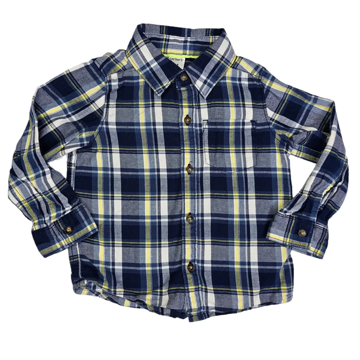 Carters 24M Plaid Button Up