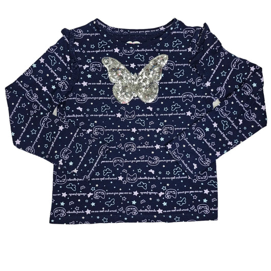 365Kids 7 Butterfly Sequin Long Sleeve