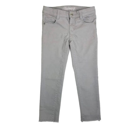 Crazy 8 Size 6 Gray Skinny Raw Hem Jeans