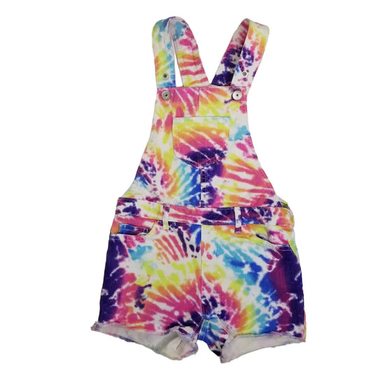 Children's Place 6 Tie Dye Denim Shortalls