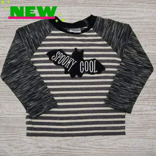 Spooky Cool Striped Halloween Tee