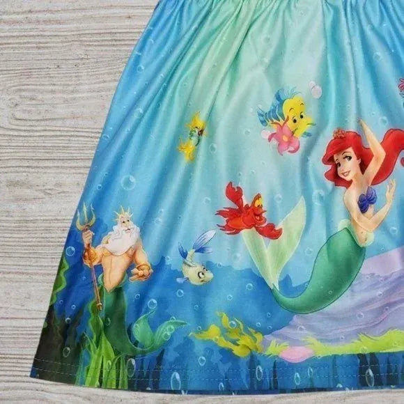 Little Mermaid Ariel Flutter Sleeve Dress