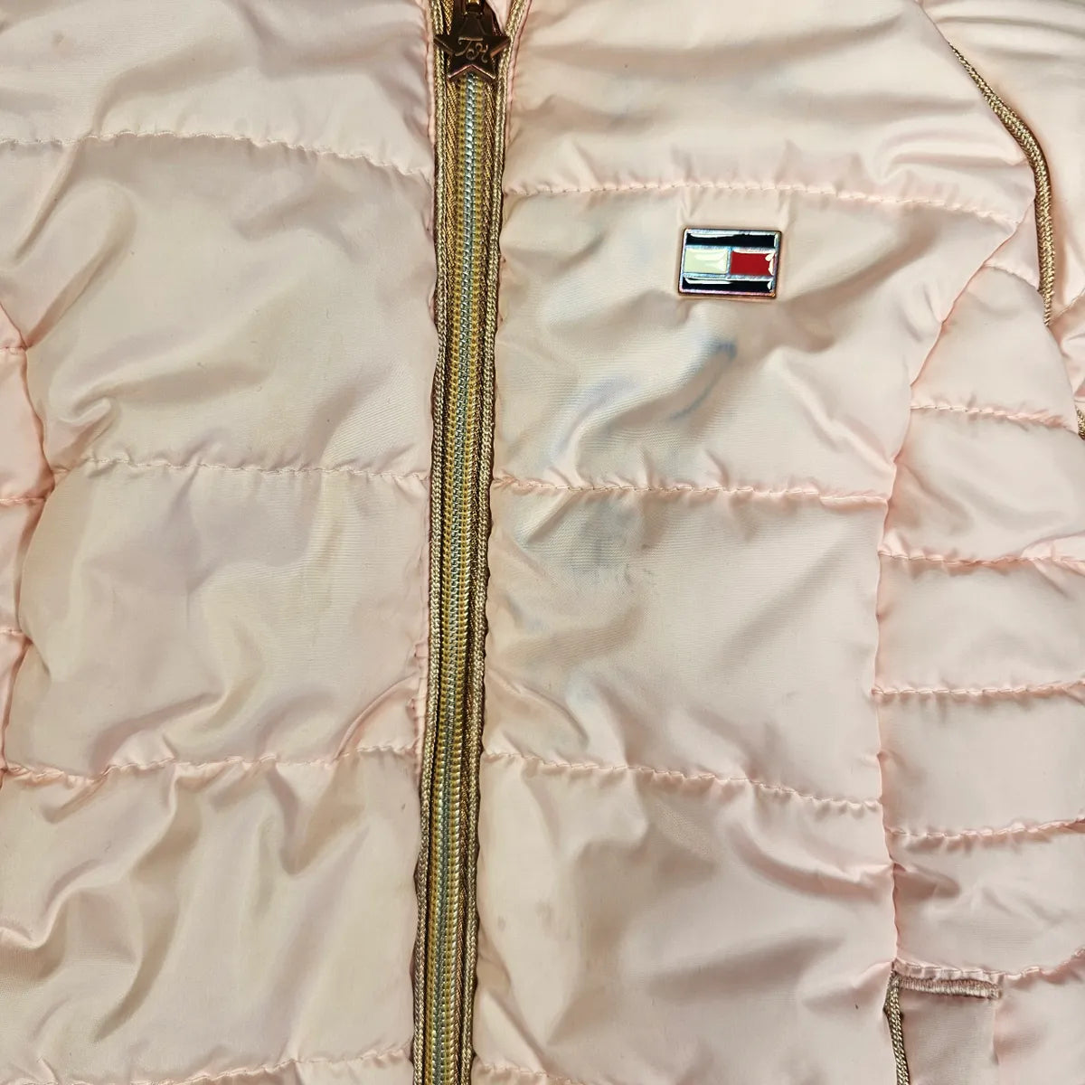 Tommy Hilfiger 4 Light Pink Puffer Coat PLAY