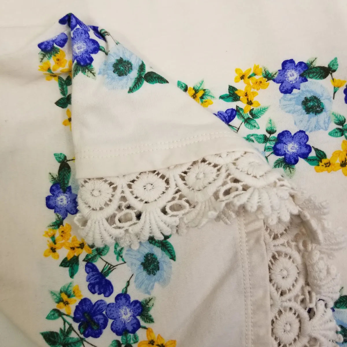 Old Navy 3T White Floral Sleeveless Dress