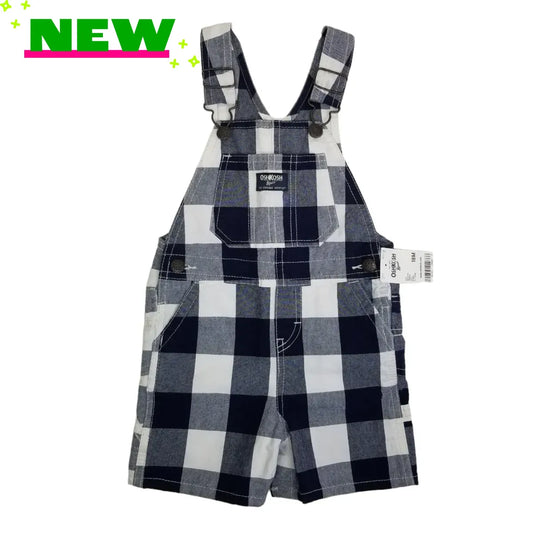OshKosh 18M Plaid Shortalls
