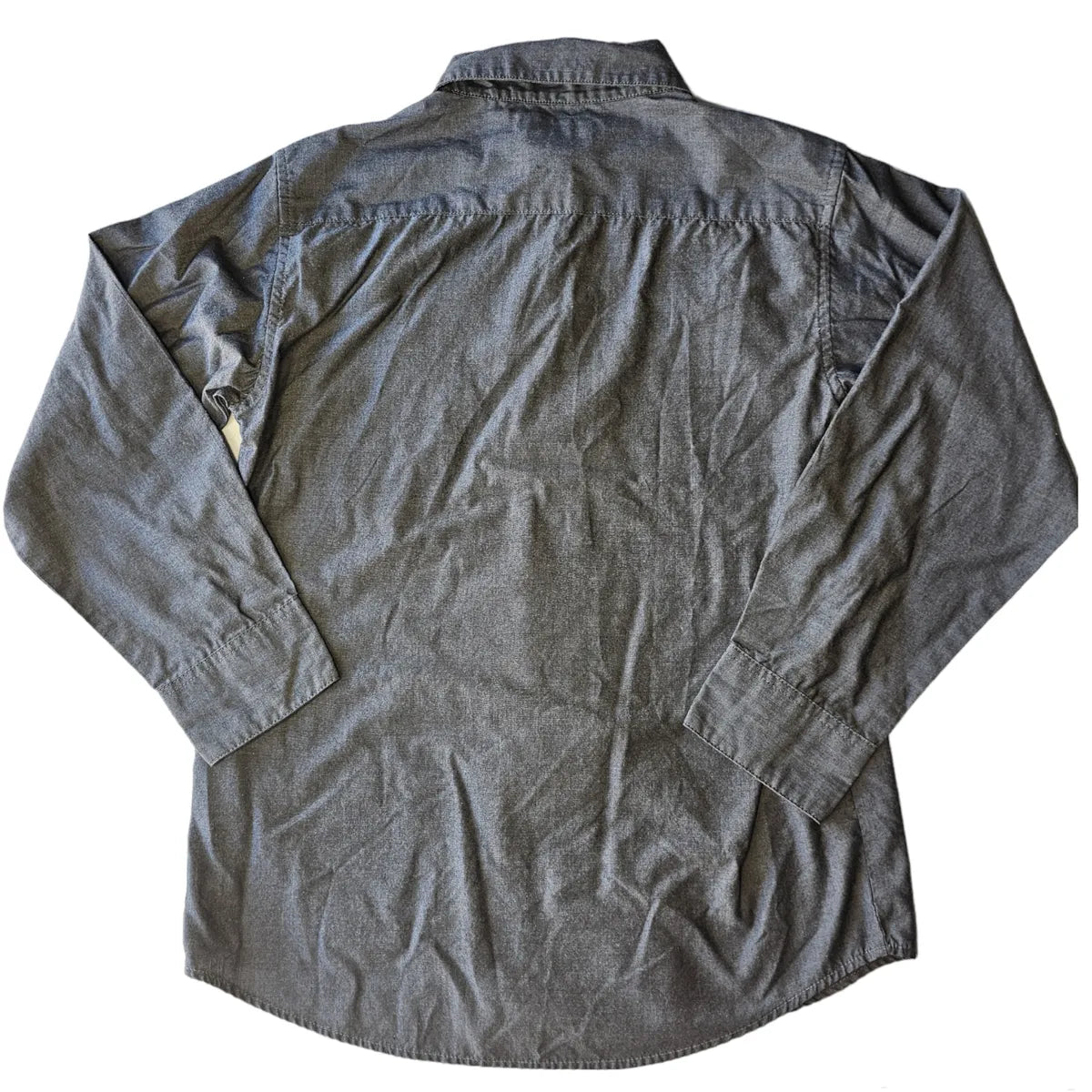 Chaps M 10/12 Dark Gray Button Up Shirt