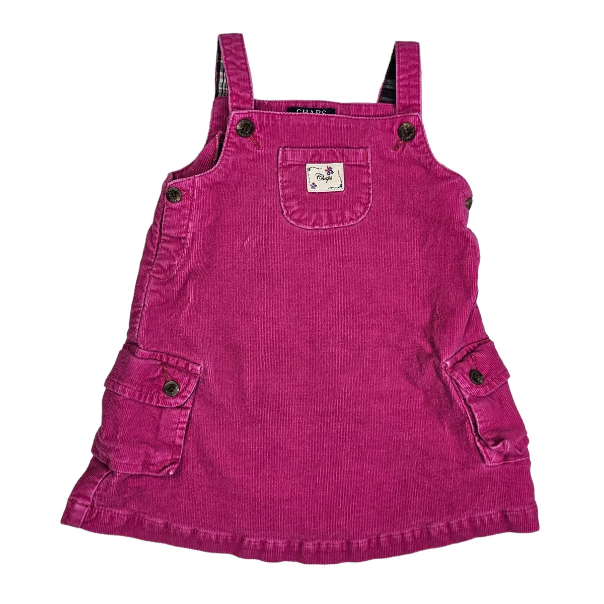 Chaps 12M Pink Corduroy Dress