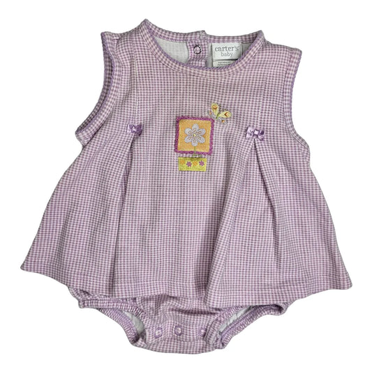 Carters 3-6M Gingham Bodysuit