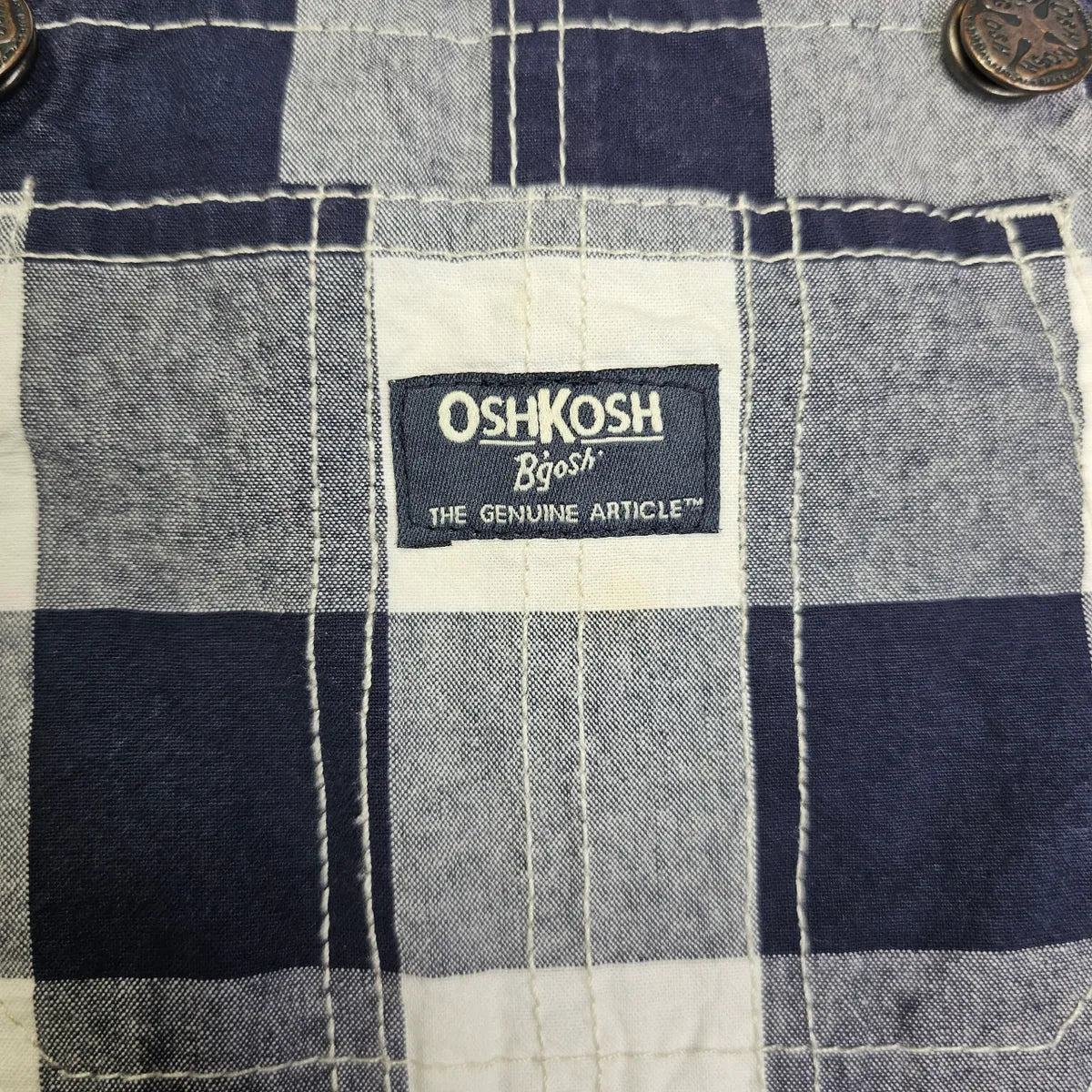 OshKosh 5T Plaid Shortalls