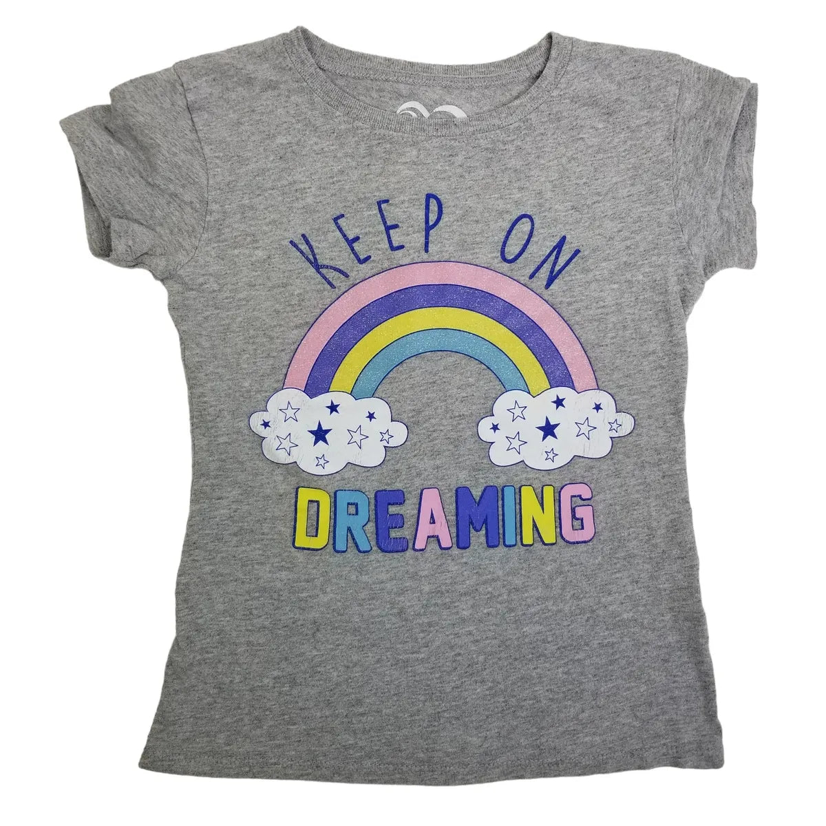 4 Gray Rainbow Graphic Tee
