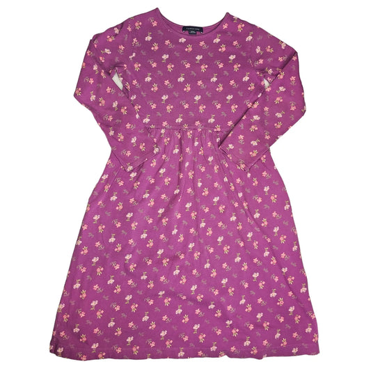 Land's End 8 Floral Long Sleeve Dress