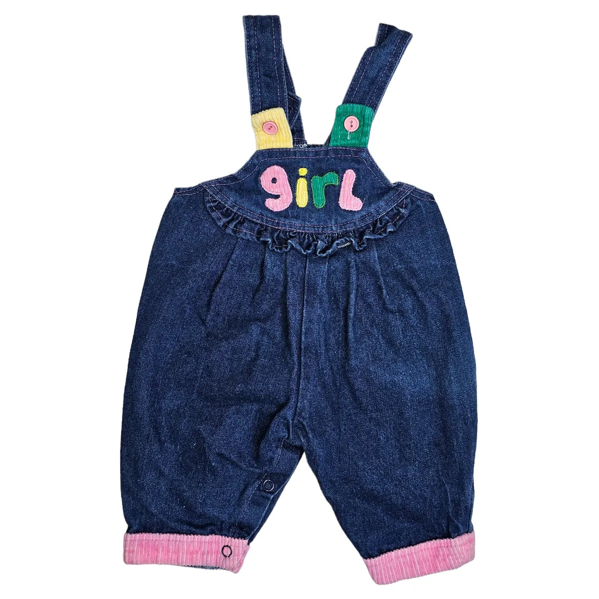 0-6M Denim Overalls