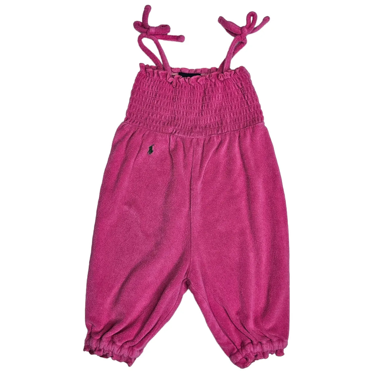 Ralph Lauren 12M Pink Terry Cloth Jumpsuit