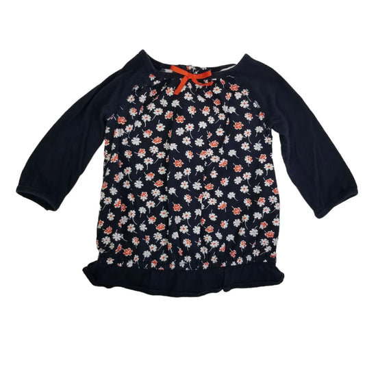 Genuine Kids 2T Navy Floral Long Sleeve