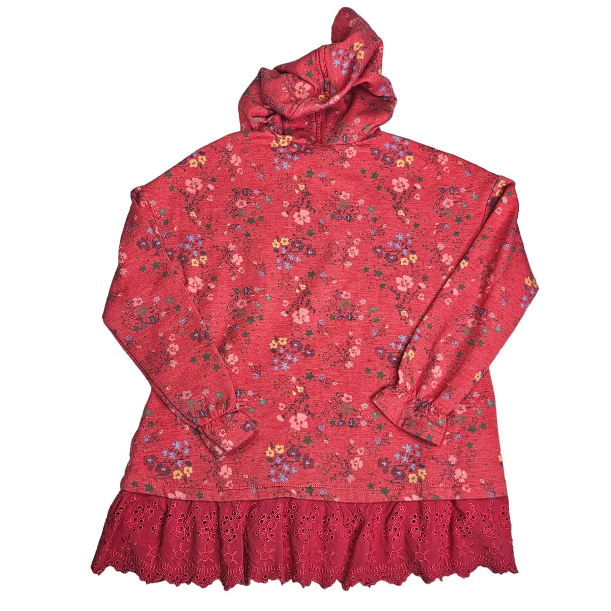435 Matilda Jane 8 Pink Floral Hoodie