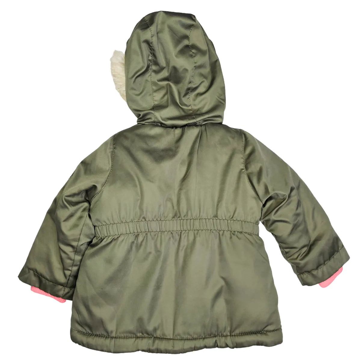 Carters 2T Green Fur Hood Coat