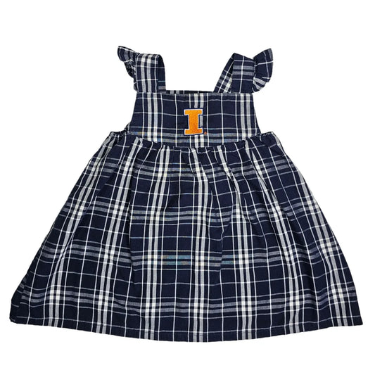 Sara Lynn Togs 2T Illini Plaid Dress