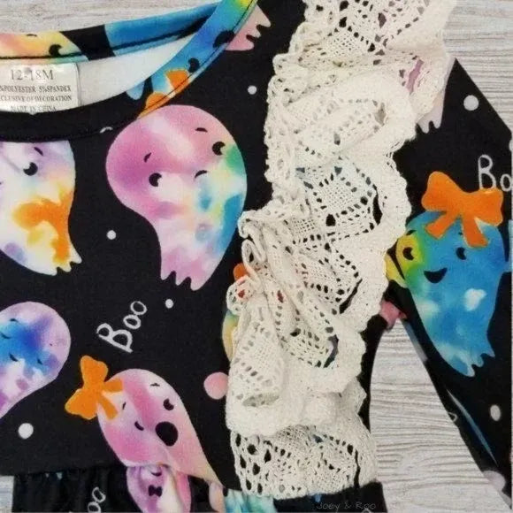 12-18M Rainbow Ghost Milk Silk Bodysuit