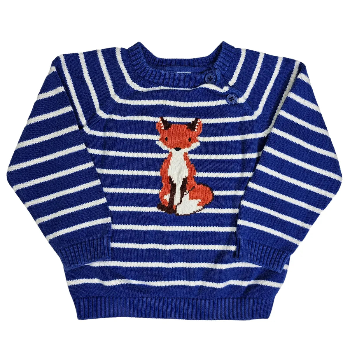 Gymboree 18-24M Striped Fox Sweater