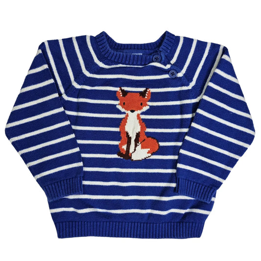 Gymboree 18-24M Striped Fox Sweater