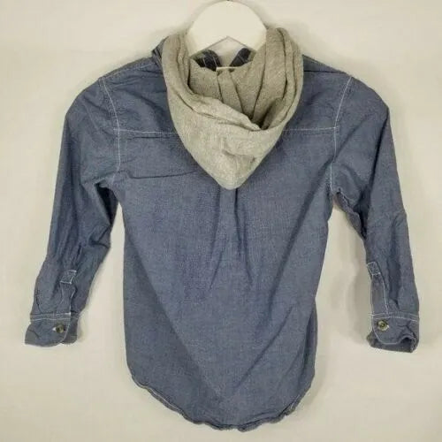 Crazy 8 5/6 Hooded Button Up