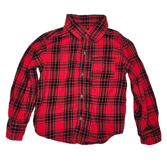 Carters 3T Red Plaid Button Up