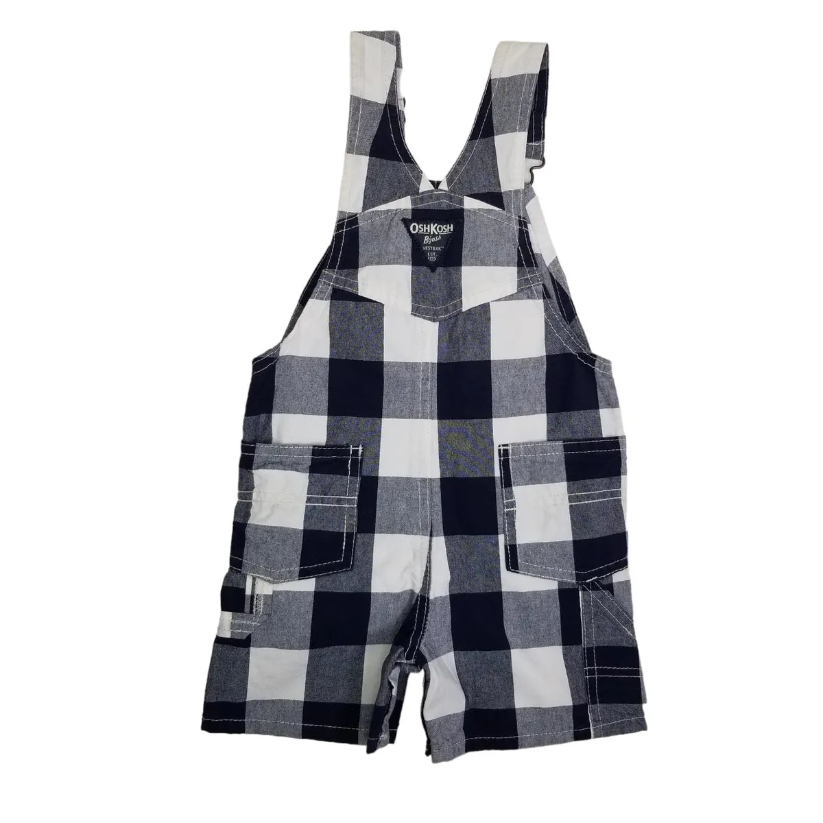 OshKosh 18M Plaid Shortalls