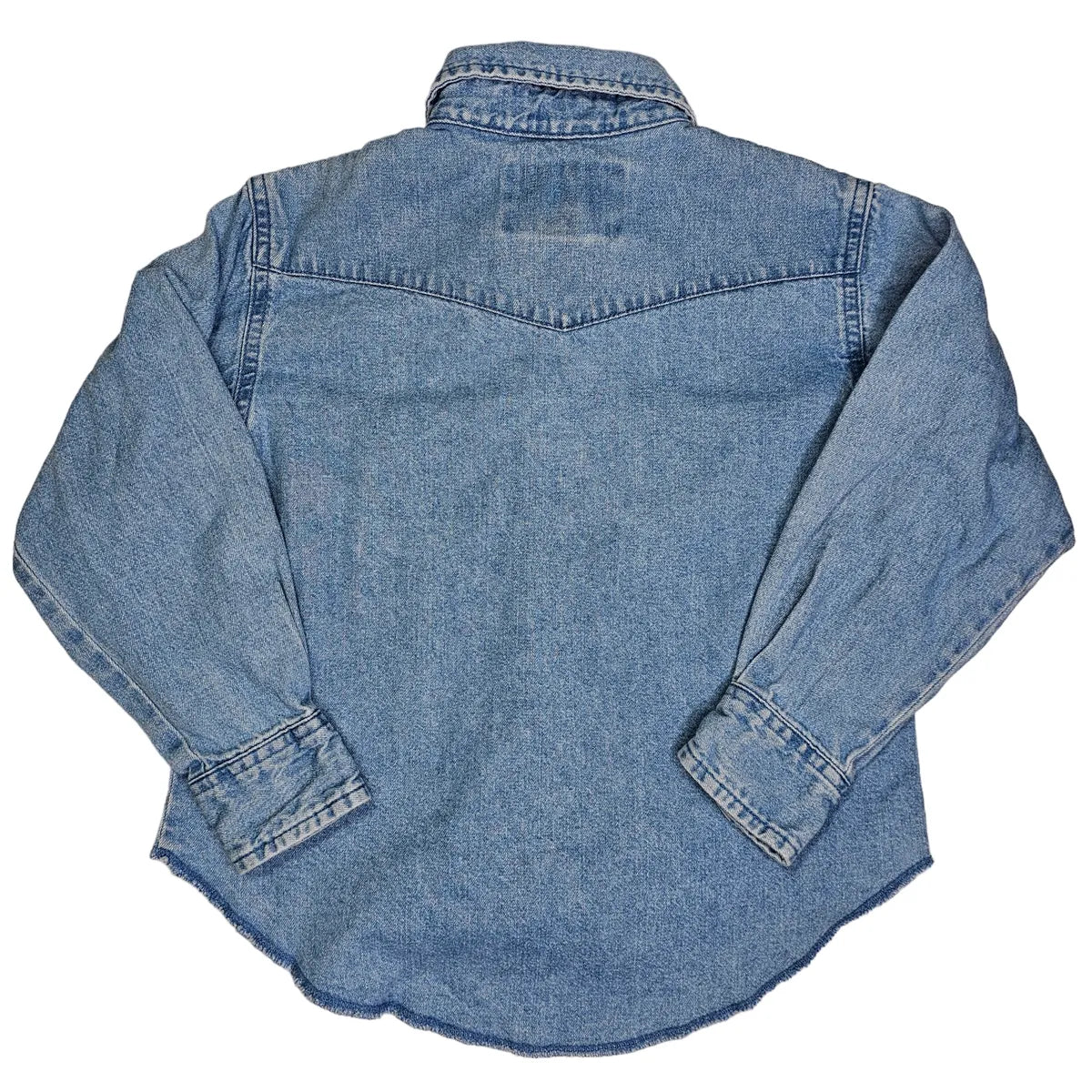 Wrangler 5/6 Denim Pearl Snap Shirt