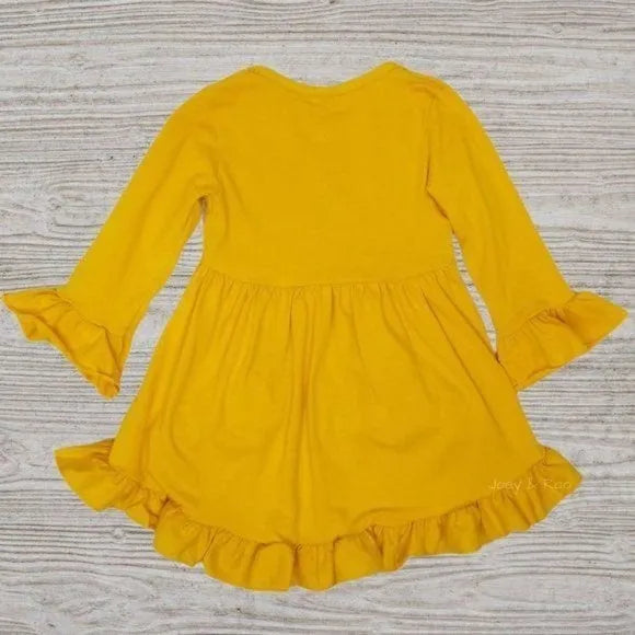Yellow Tunic Paint Splatter Leggings & Scarf Set