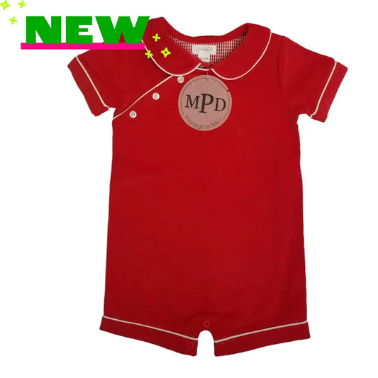Mud Pie 12-18M Red Corduroy Jumpsuit