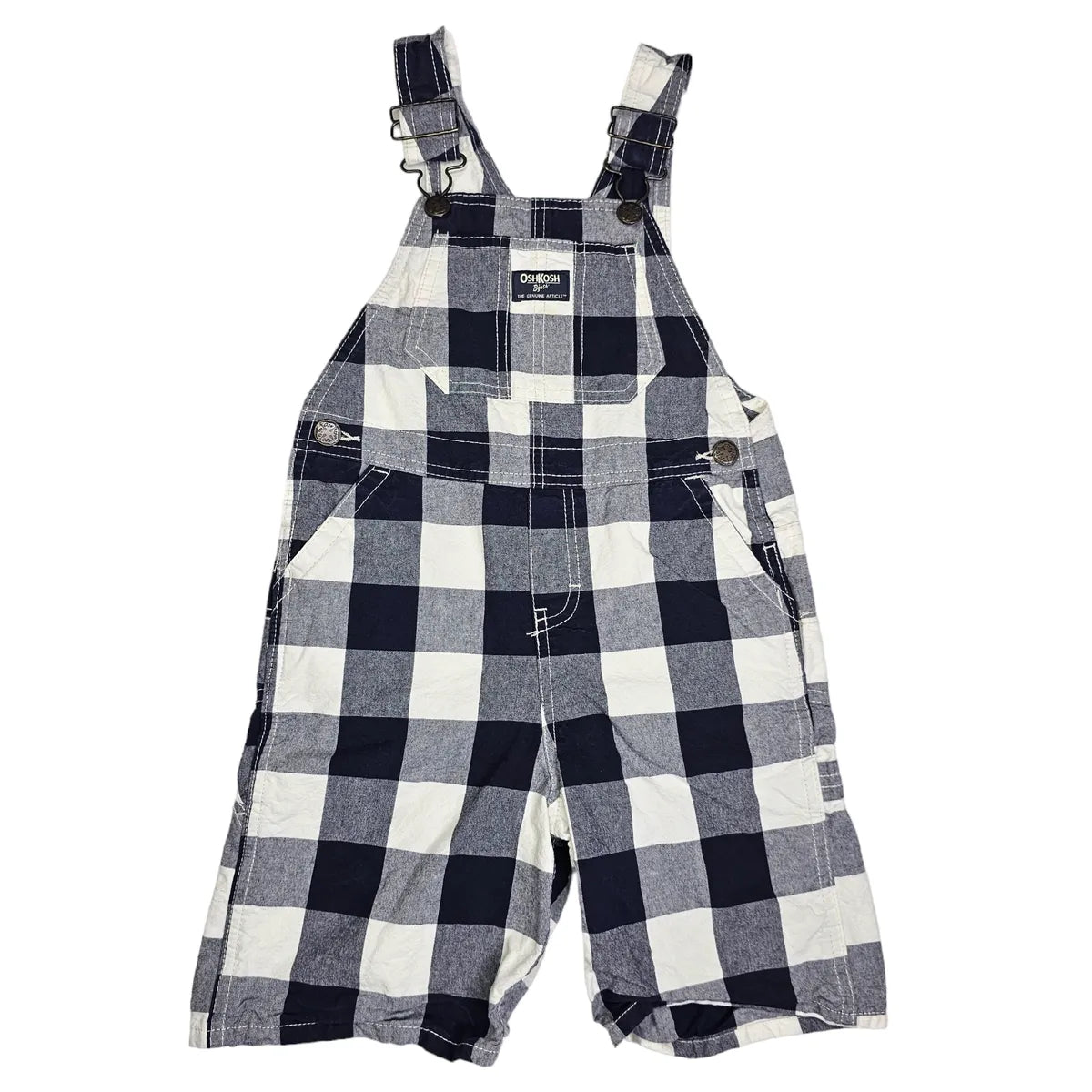 OshKosh 5T Plaid Shortalls