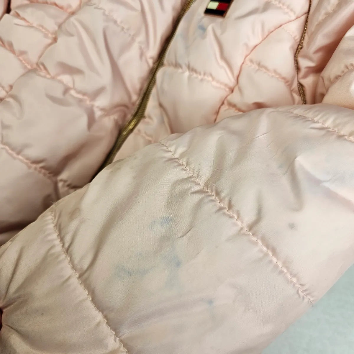 Tommy Hilfiger 4 Light Pink Puffer Coat PLAY