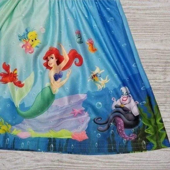 Little Mermaid Ariel Flutter Sleeve Dress