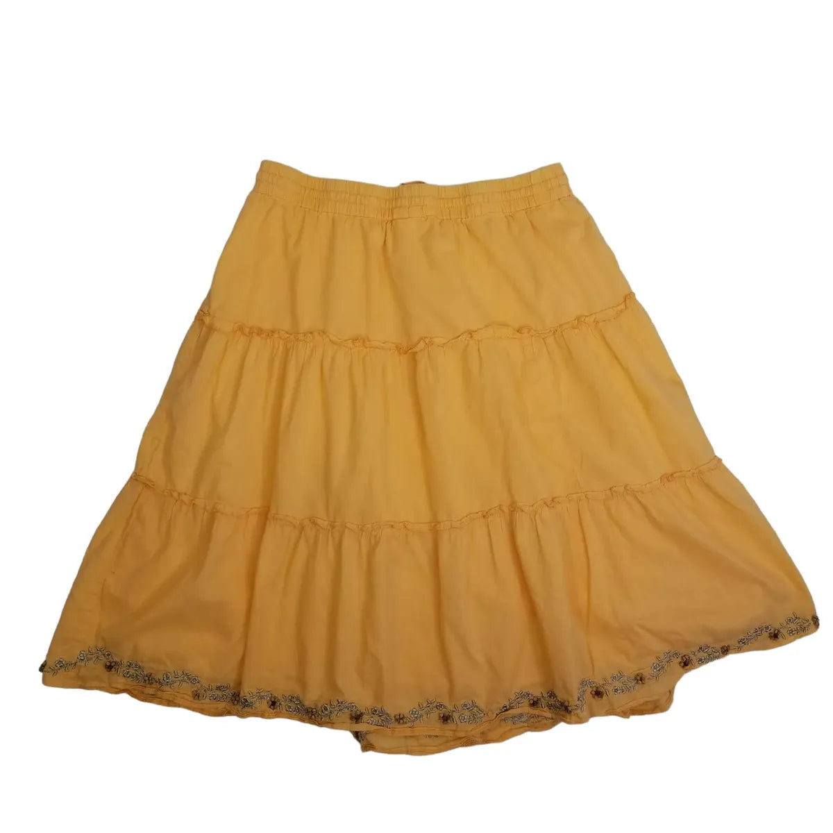 Arizona 8 Light Orange Knee Length Skirt
