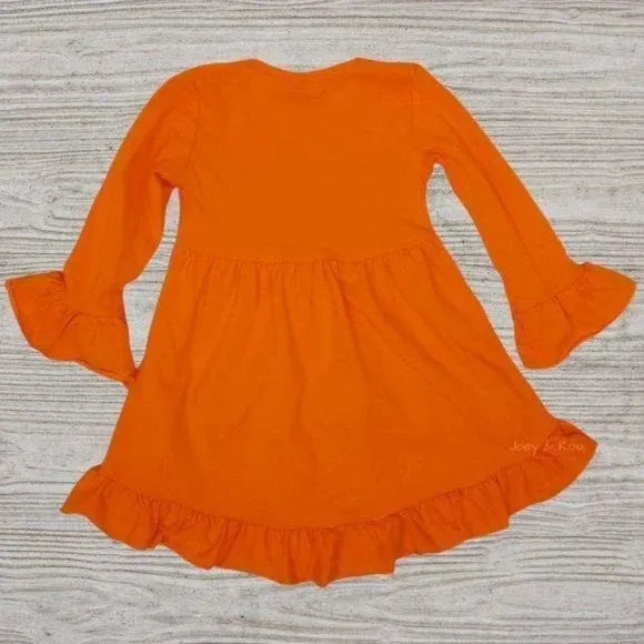 Orange Tie Dye Leggings Tunic & Scarf Set