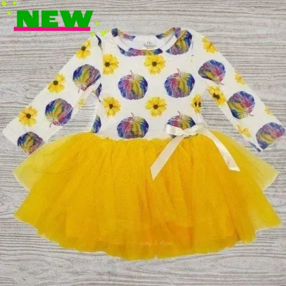 12M Sunflower Rainbow Tutu Dress
