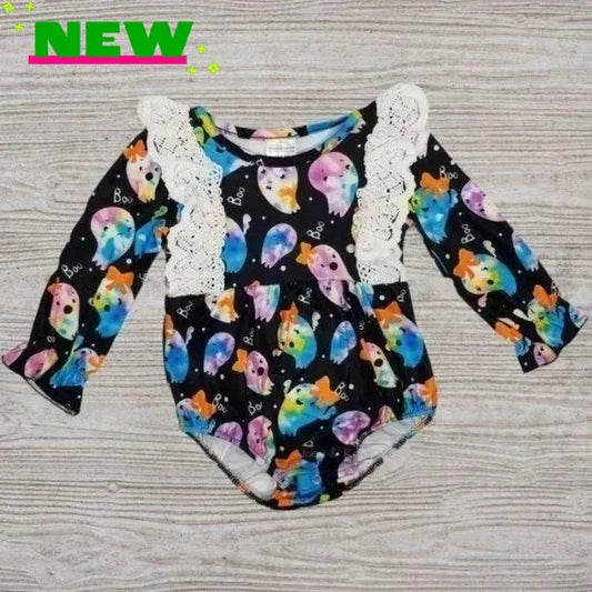 12-18M Rainbow Ghost Milk Silk Bodysuit