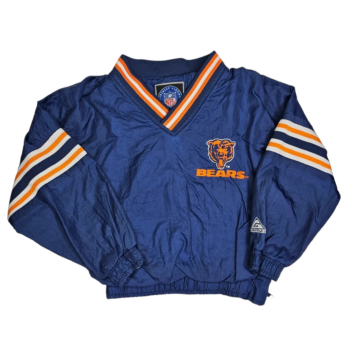 NFL Geniune Stuff 6 Windbreaker Pullover Chicago Bears