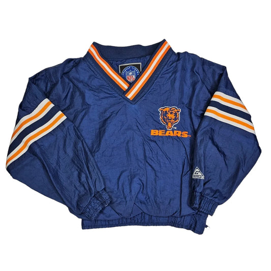 NFL Geniune Stuff 6 Windbreaker Pullover Chicago Bears