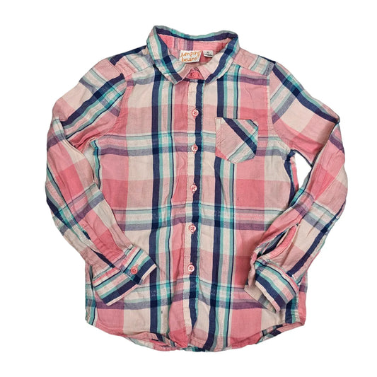 Jumping Beans 6 Plaid Button Shirt