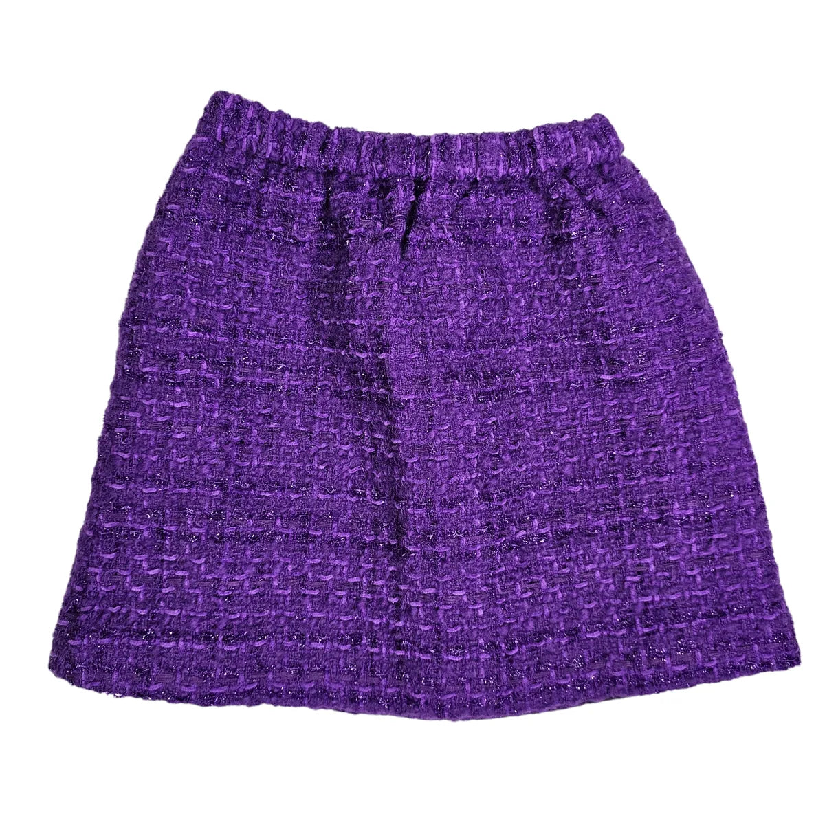 Crewcuts 6/7 Purple Lined Tweed Skirt