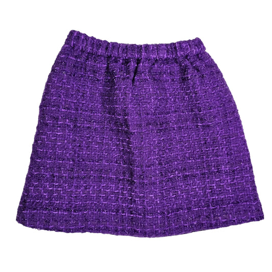 Crewcuts 6/7 Purple Lined Tweed Skirt