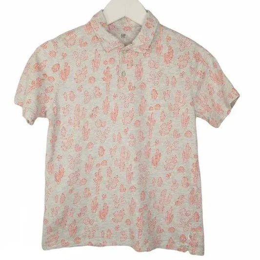 Gap L (10) Cactus Print Polo