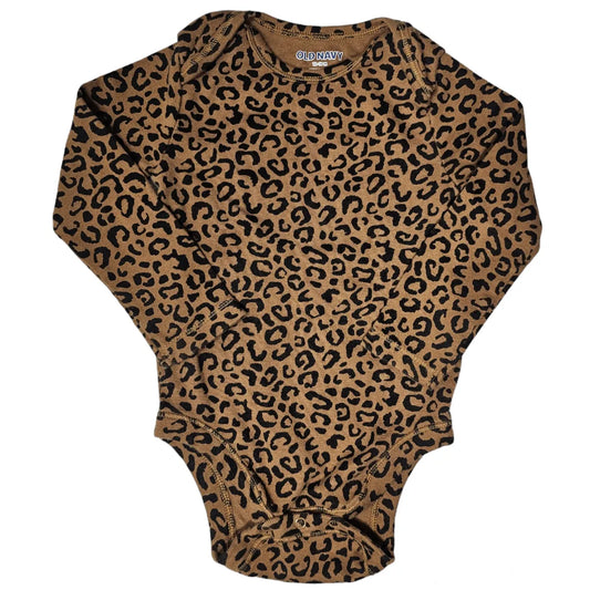 Old Navy 12-18M Leopard Bodysuit