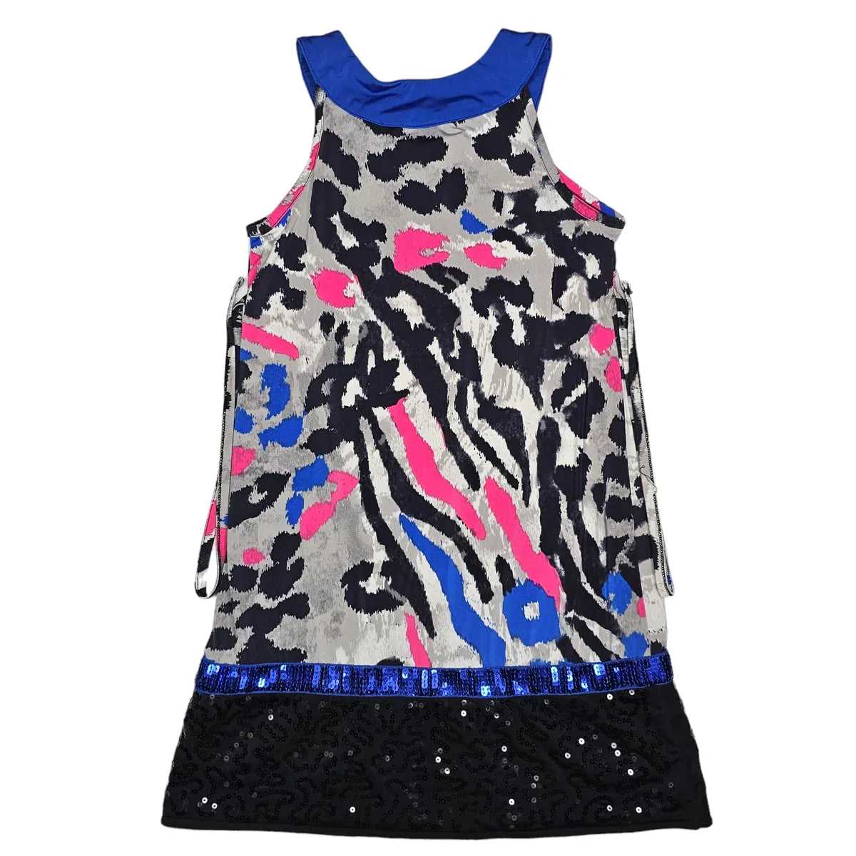 Justice 7 Animal Print Sequin Dress