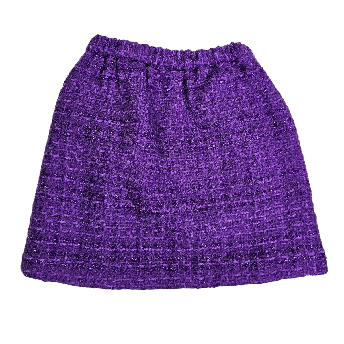 Crewcuts 6/7 Purple Lined Tweed Skirt