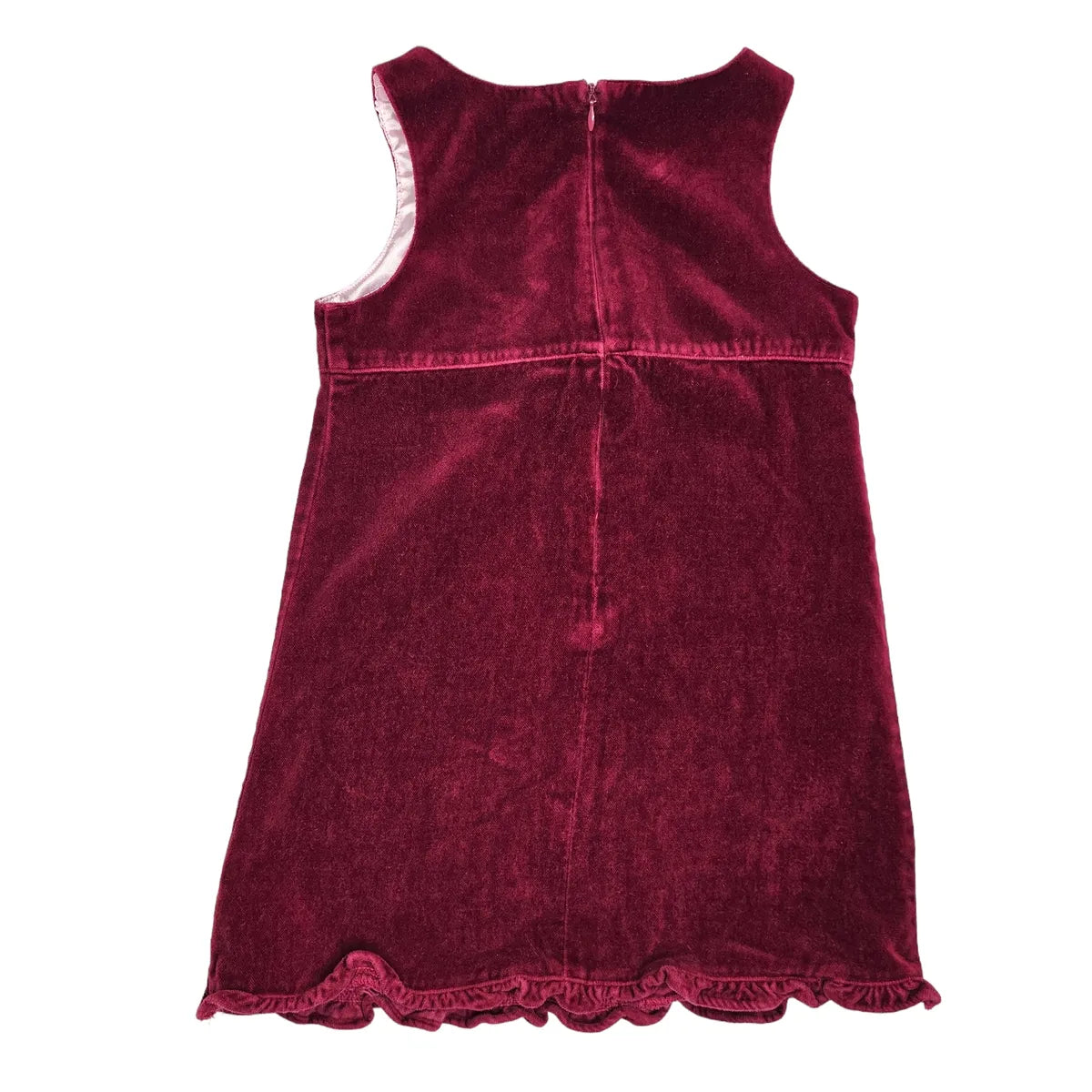 Gap 4 Burgundy Velour Sleeveless Dress