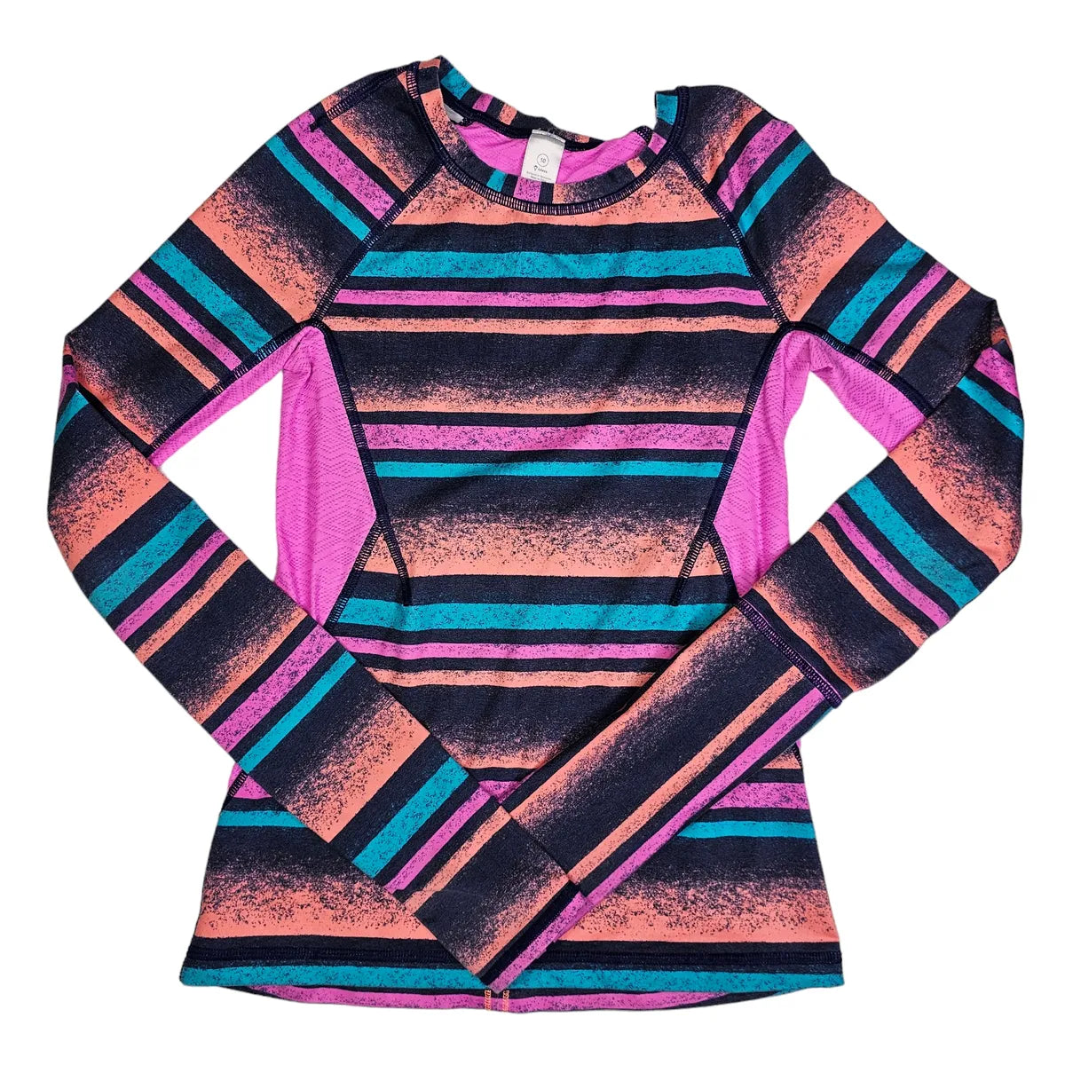 LuLuLemon Ivivvia 10 Striped Active Long Sleeve