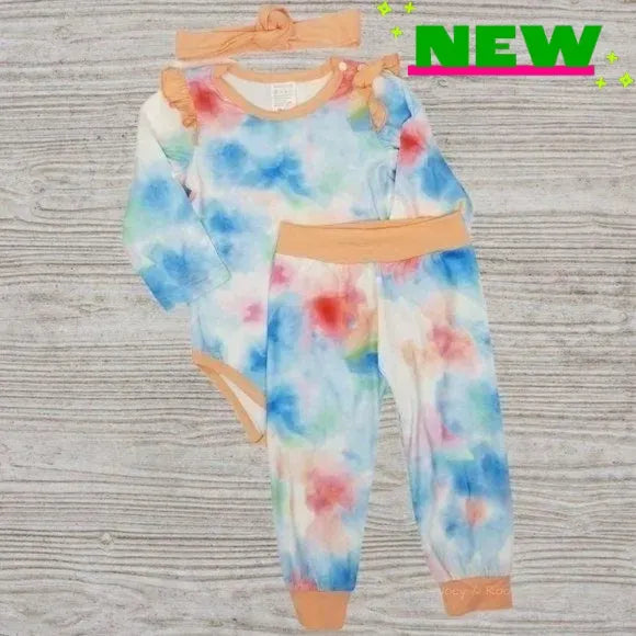 Tie Dye Set With Headband