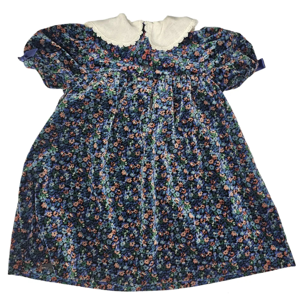 Bonnie Jean 4T Vintage Velour Flower Dress